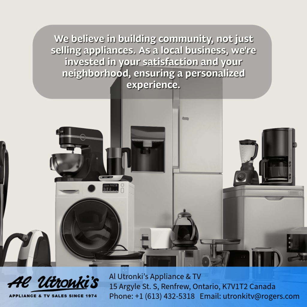Discover why choosing a local appliance store offers better value, service, and expertise for Renfrew homeowners.