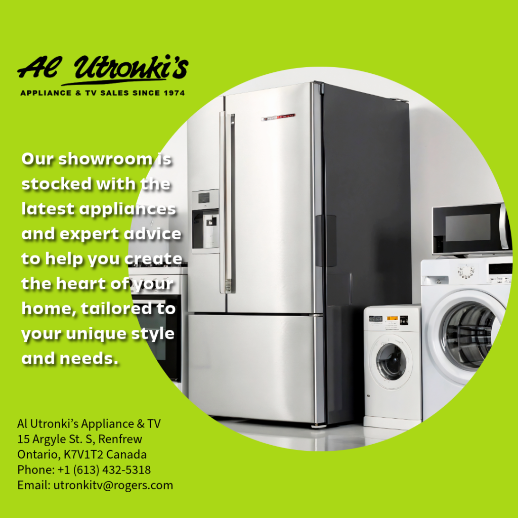 Discover why Renfrew homeowners trust Al Utronki’s Appliance & TV for quality appliances, expert service, and a superior shopping experience.
